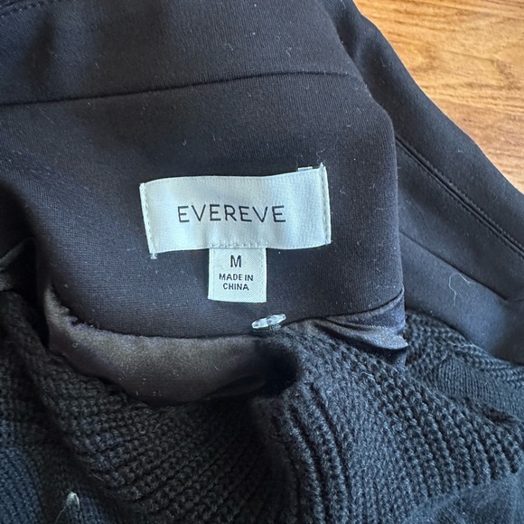 Evereve Blazer Black Removable Striped Insert With Hood Woman's M - Picture 12 of 12